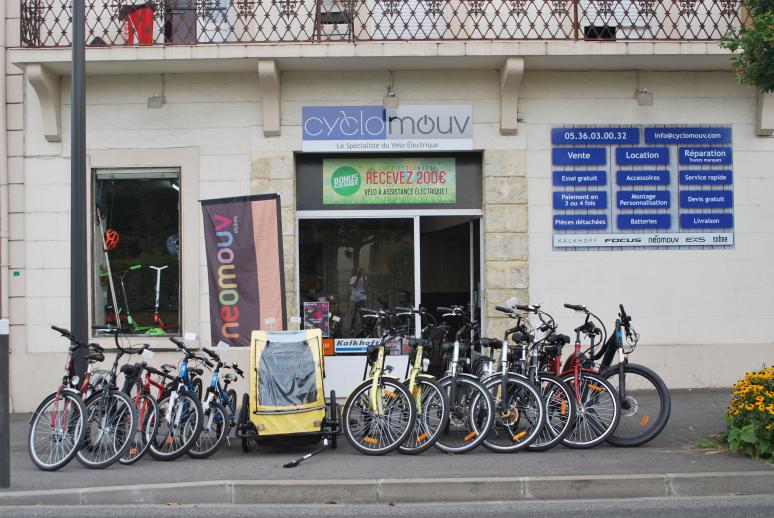 magasin cyclomouv, devanture