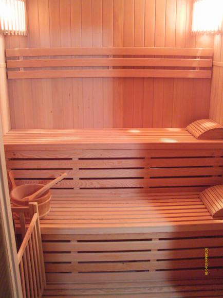 Le sauna, intrieur